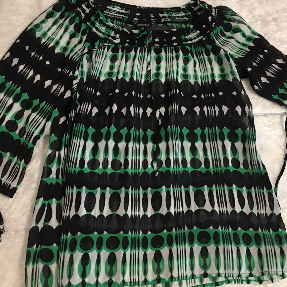Maurice’s size XL sheer blouse